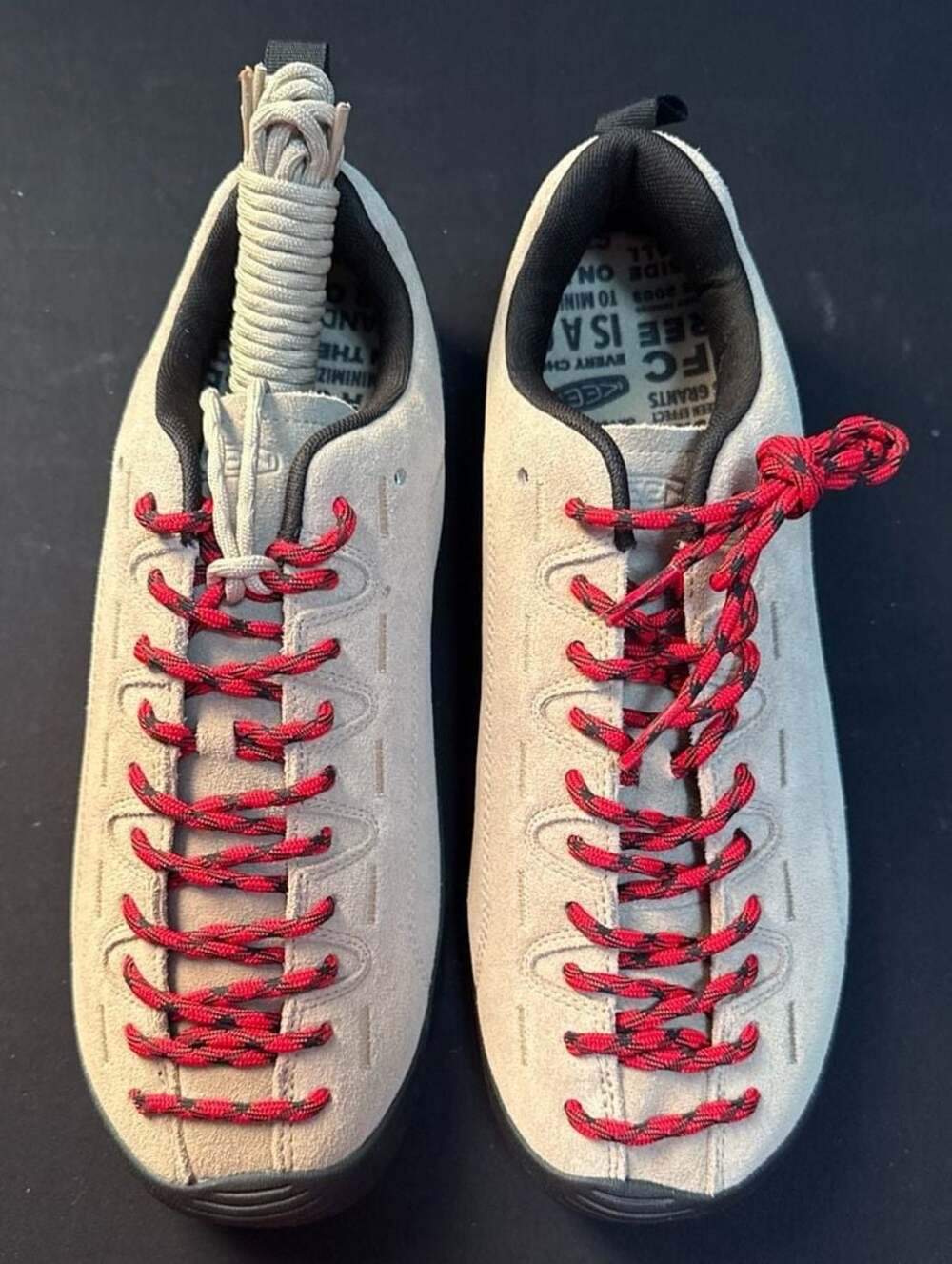 KEEN Men's Jasper Suede Climbing-Inspired Sneaker in Silver Mink Sz11